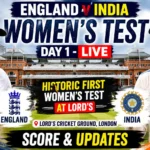 England vs India Women Test Live Score Day 1