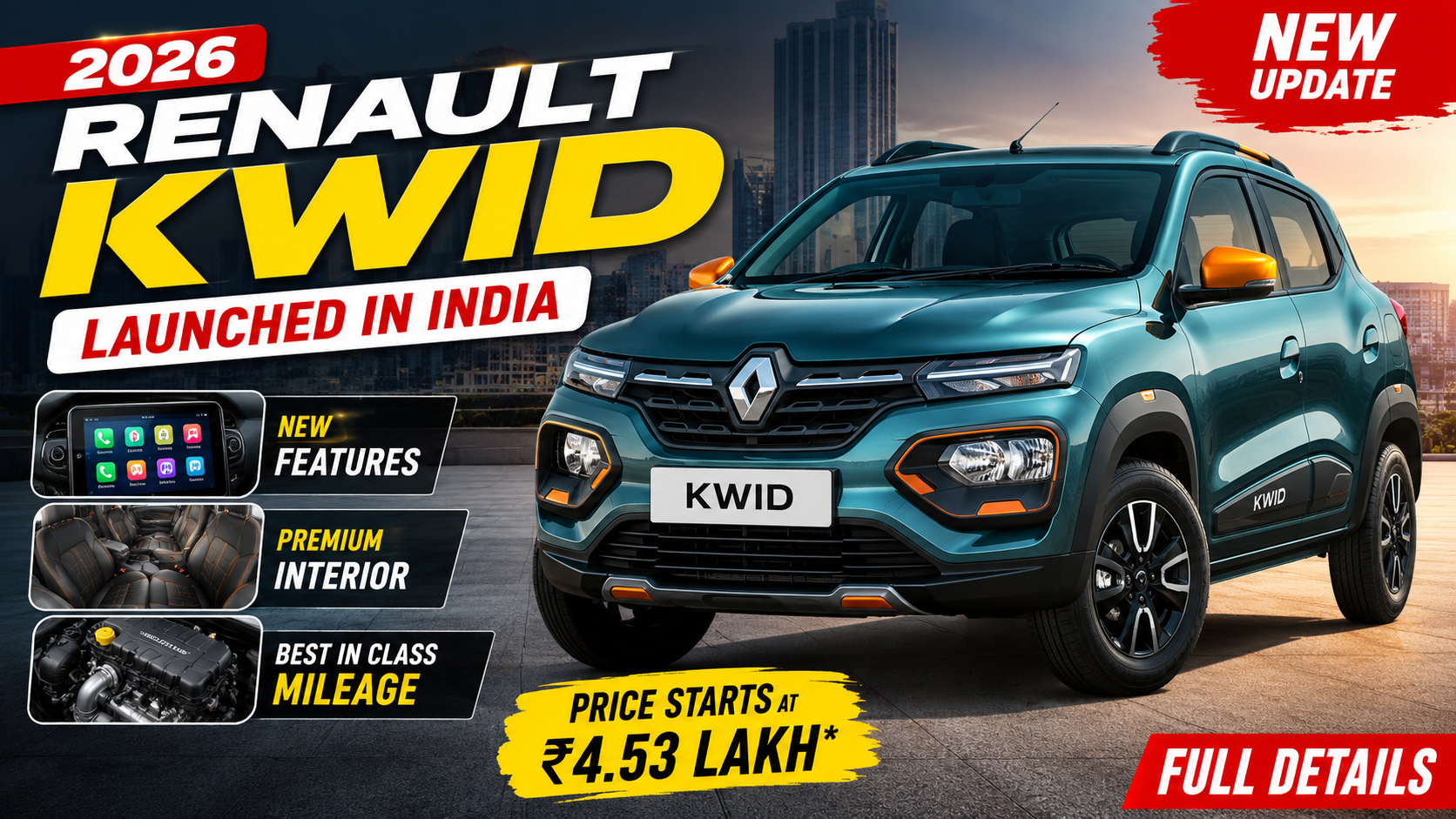 2026 Renault Kwid Launched in India