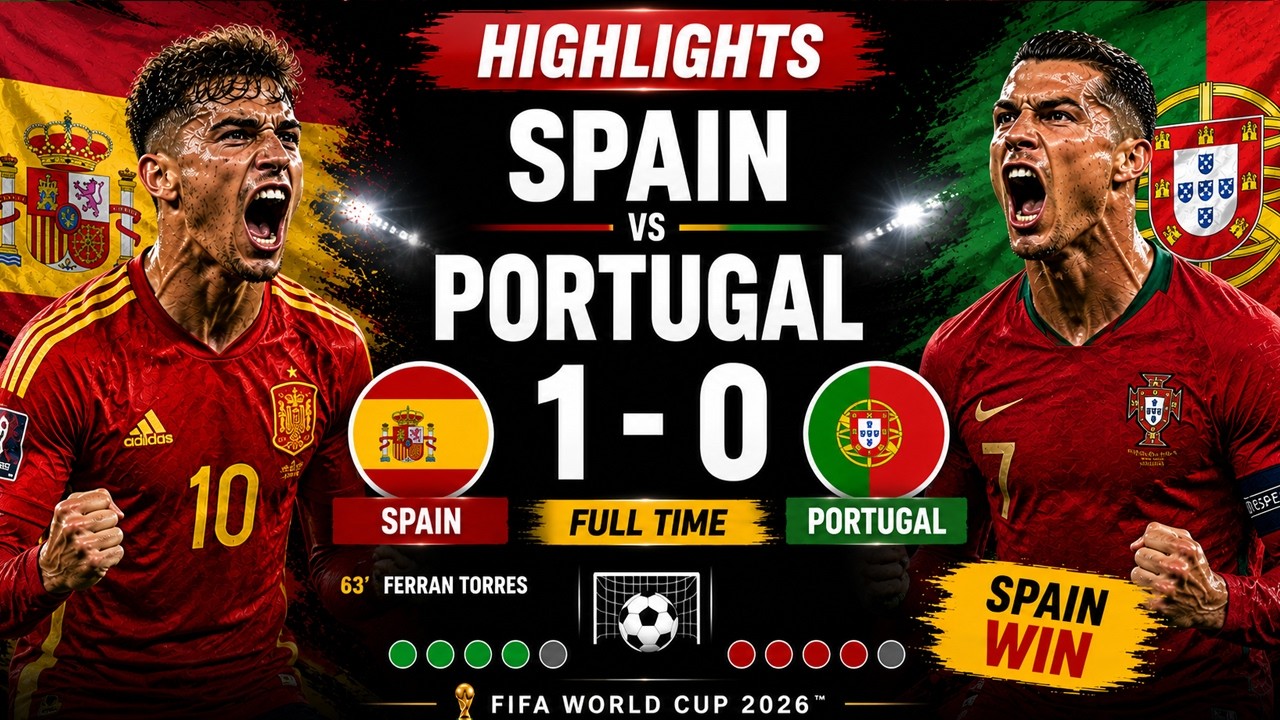 Spain vs Portugal Highlights: Spain Beat Portugal 1-0 to Reach FIFA World Cup 2026